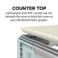 2ft Backlit SEG Light Box Counter
