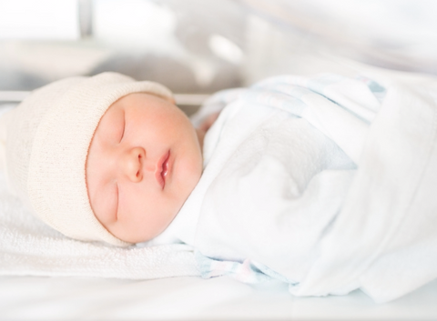 Sleeping Swaddled baby