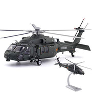 NNA Diecast Military Toy Vehicles 1:48 Alloy Metal Helicopter Model Army Helicopter Military Plane Model Helicopter Army Toys for Kids Boys Toddlers 4 5 6 Year Old