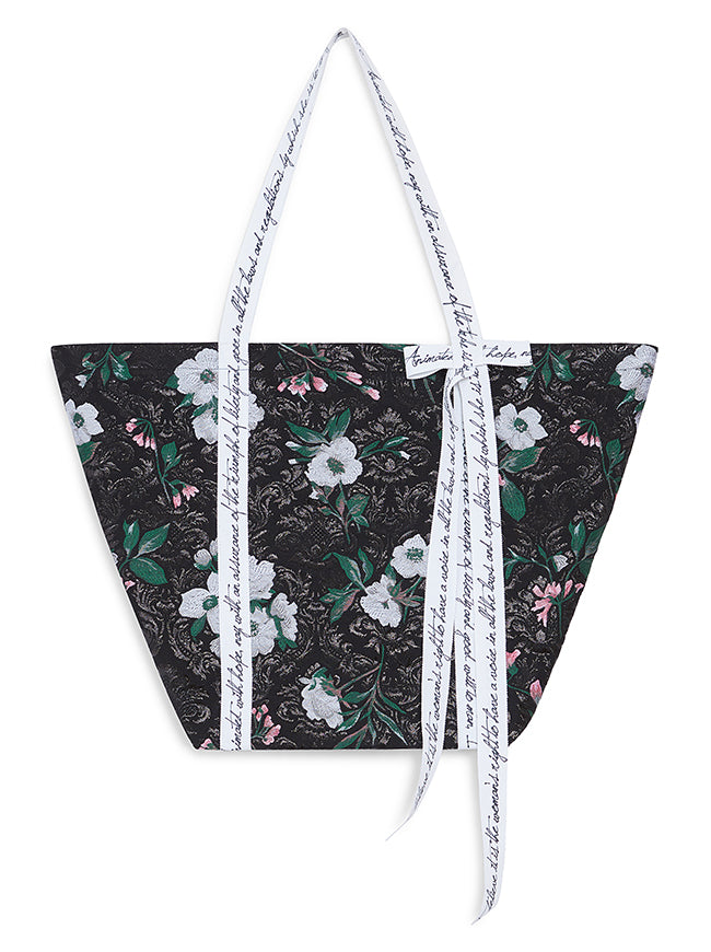 Limited Edition Floral Jacquard Tote