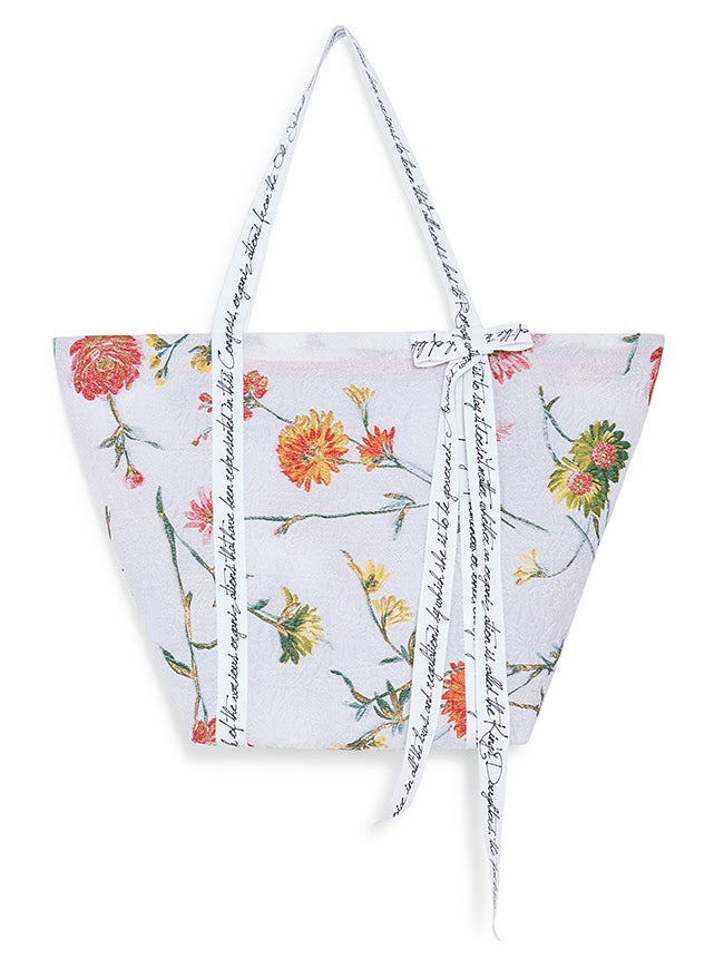 Limited Edition Floral Jacquard Tote