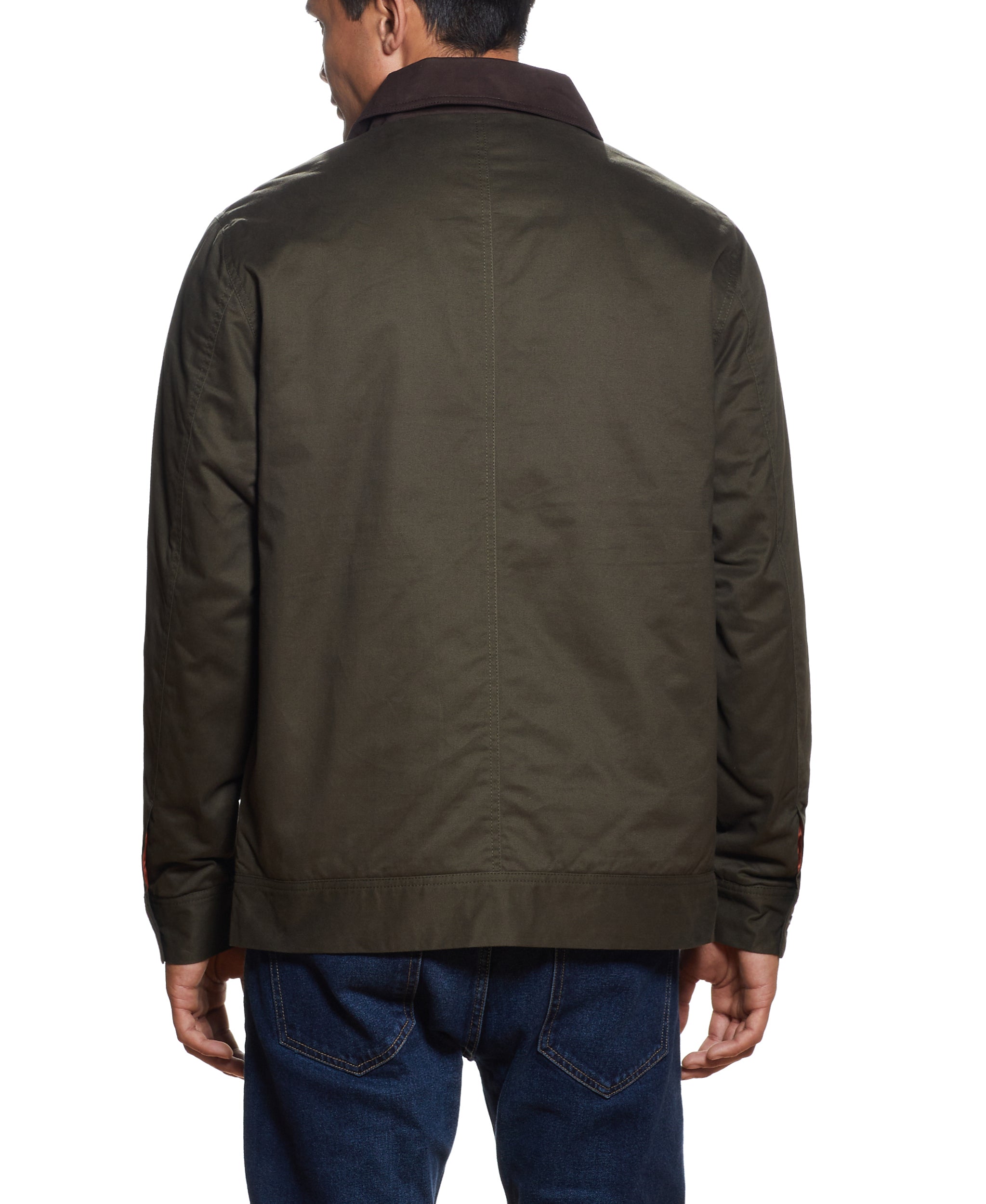 BROKEN TWILL FIELD JACKET IN ARMY GREEN