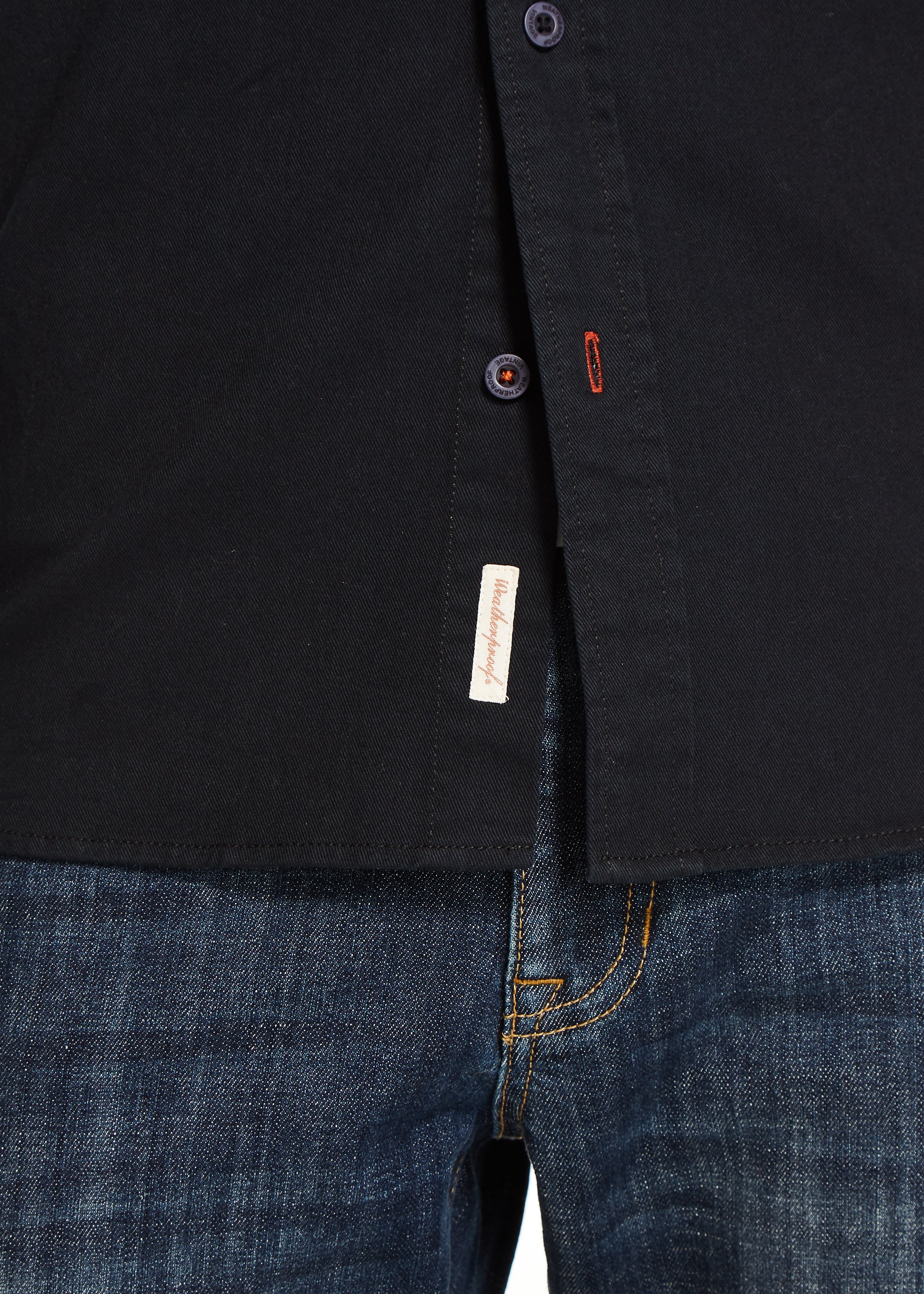 WASHED TWILL SHIRT IN NAVY