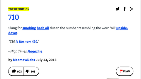 urban dictionary definition of 710
