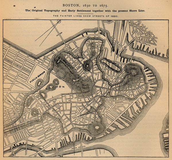 Boston 17th Century Map