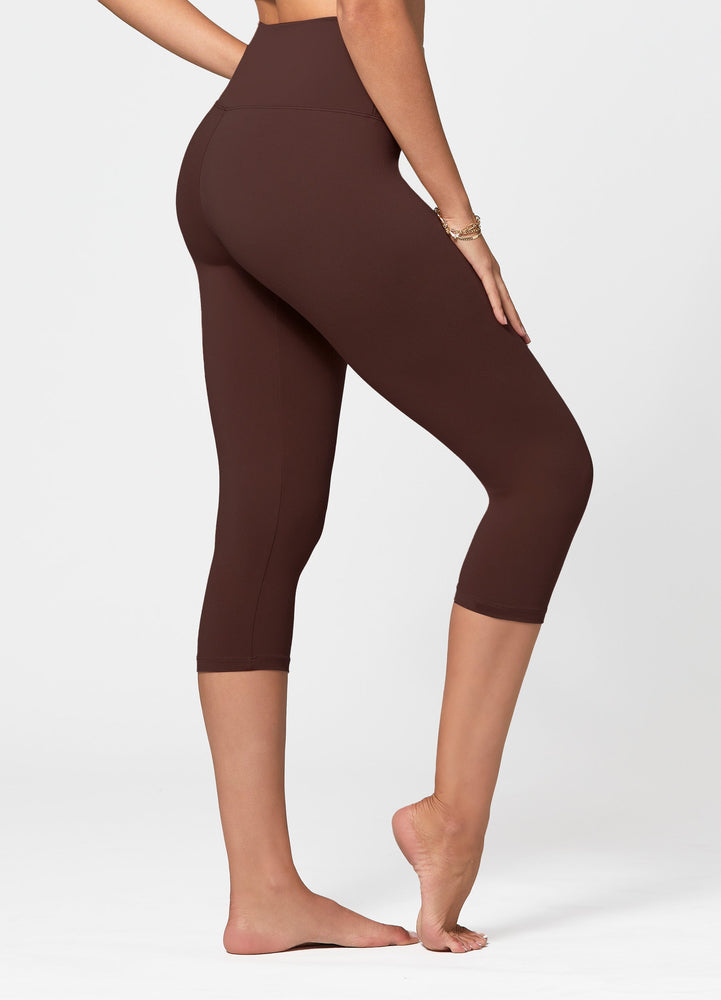 brown capri leggings