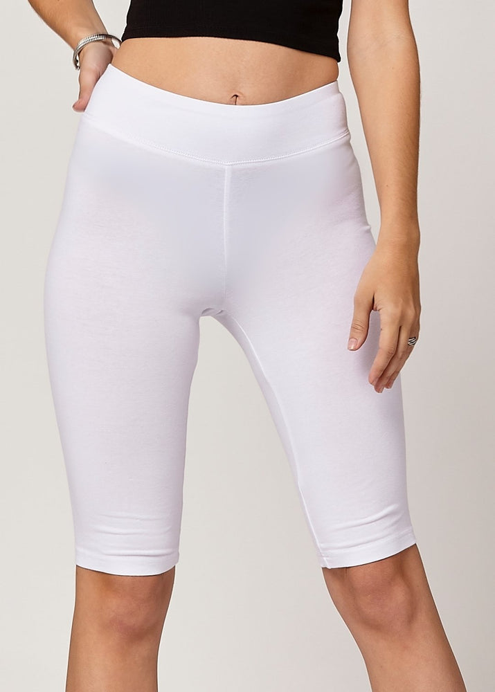 white bike pants