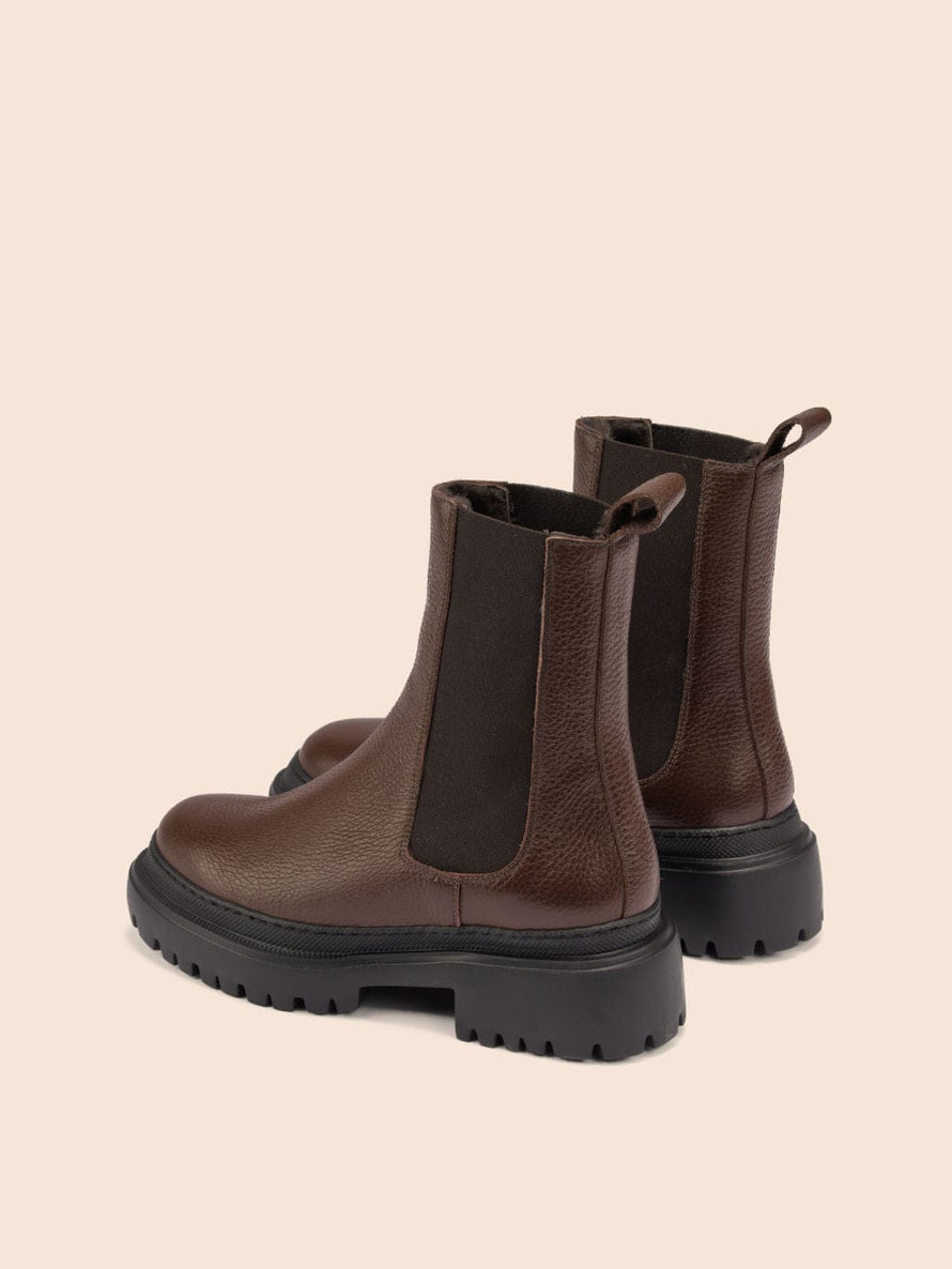 Maguire Cortina Leather Snow Boots - Brown