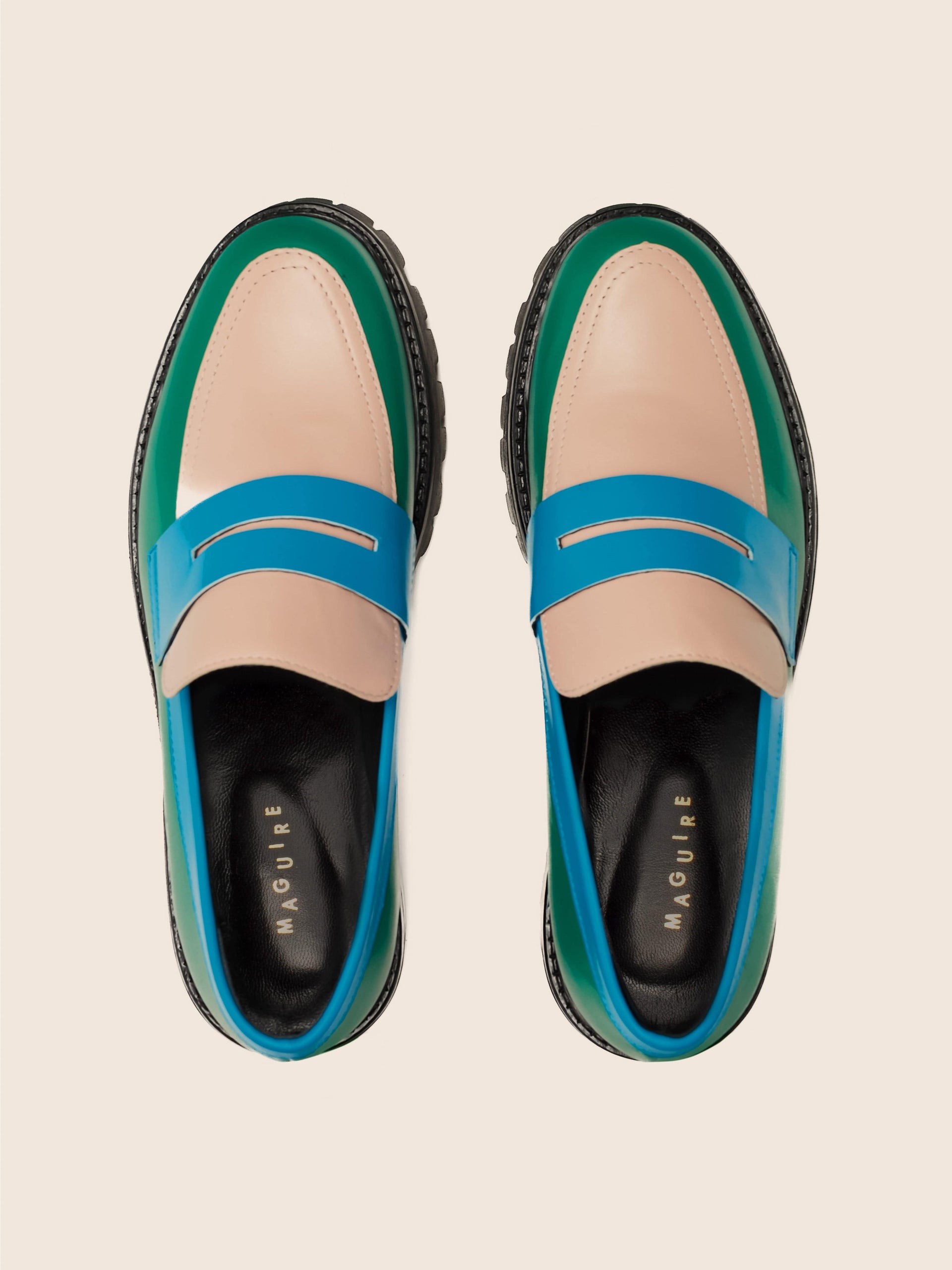 Maguire Sintra Leather Penny Loafer - Multicolour