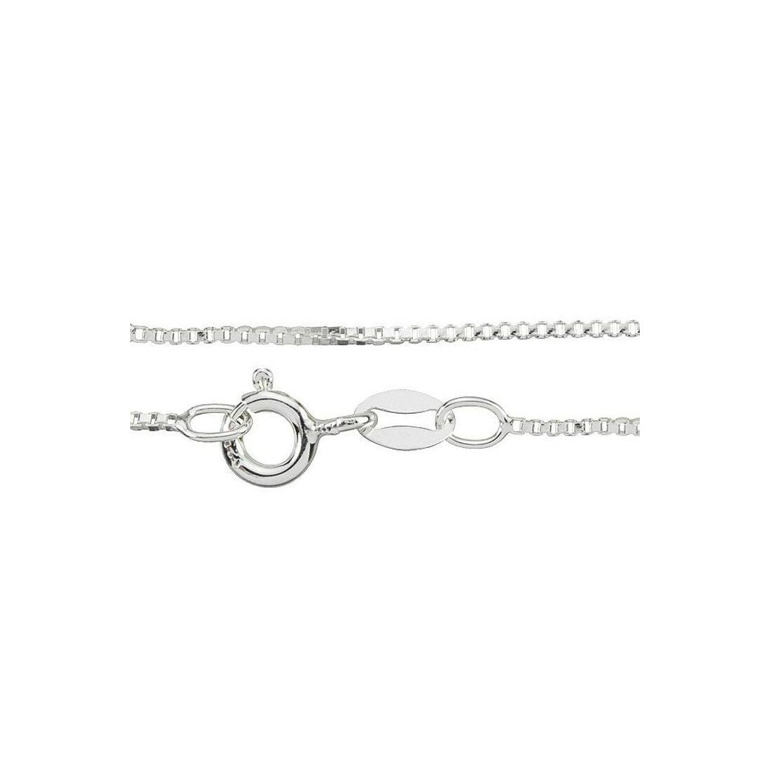 Sterlng Silver 1.4mm Adjustable Box Chain Sterlng Silver 1.4mm Adjustable Box Chain