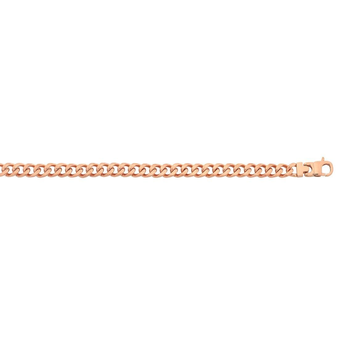 1 3mm Rose Gold Curb Chain 925 Solid Sterling Silver Length 16 22 I Blue Apple Imports