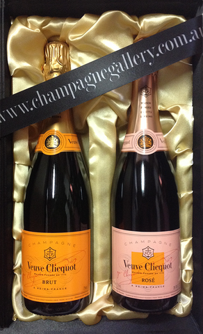 Veuve Clicquot Nv Perfect Pair In Satin Gift Box