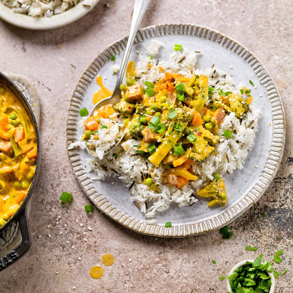 Für die ganze Familie: Gemüse Curry mit Wilden Kräutern