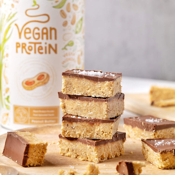 Vegane Double-Erdnussbutter-Proteinriegel