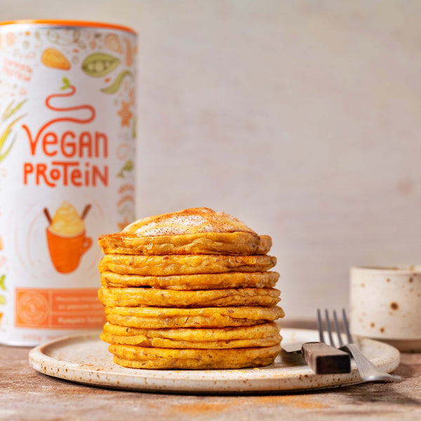 American Pumpkin Spice Protein Pancakes