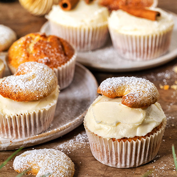 Cupcakes Rezept mit Vanille-Kipferl und Extra Protein