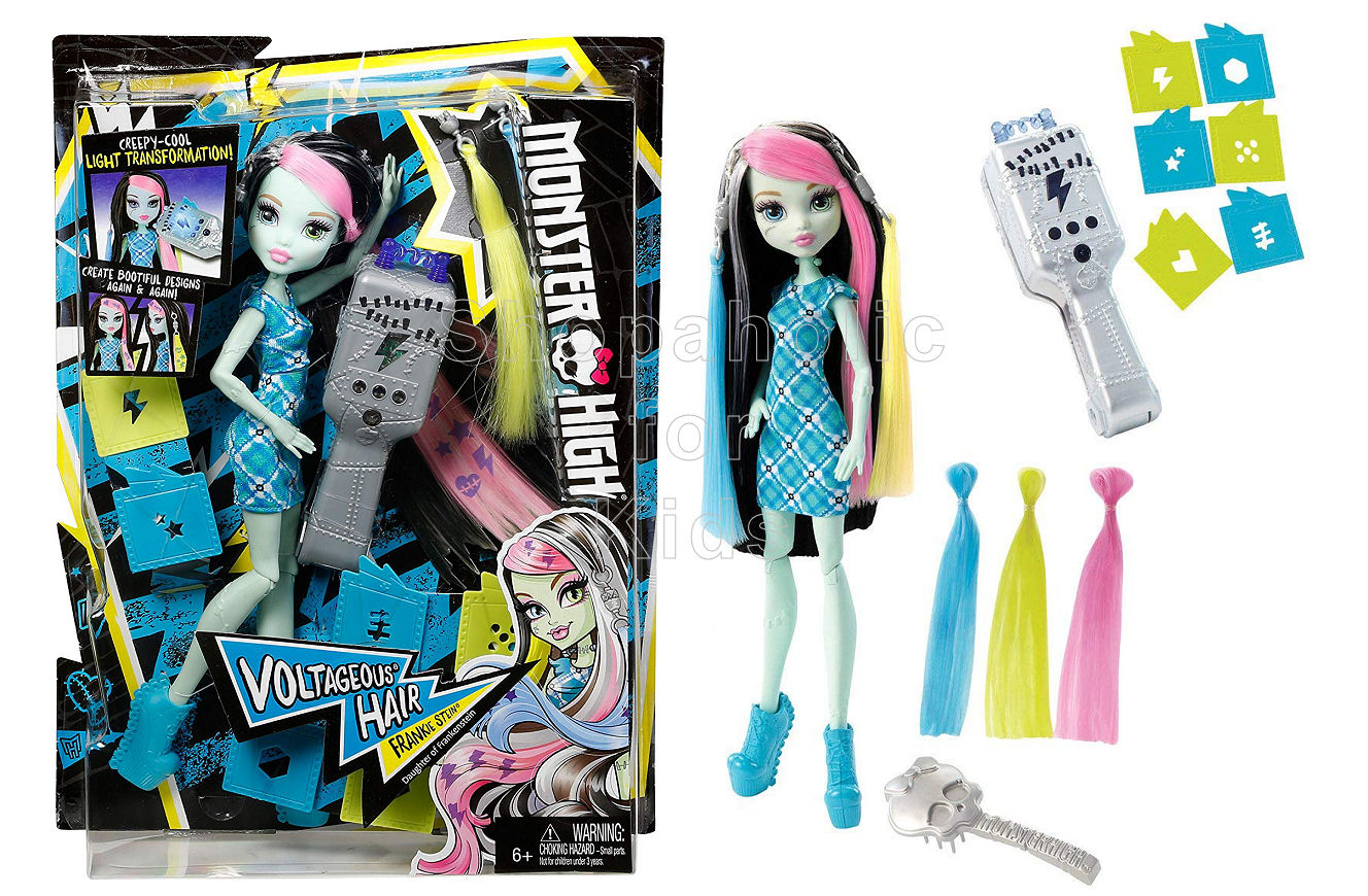 monster high voltageous hair frankie stein doll