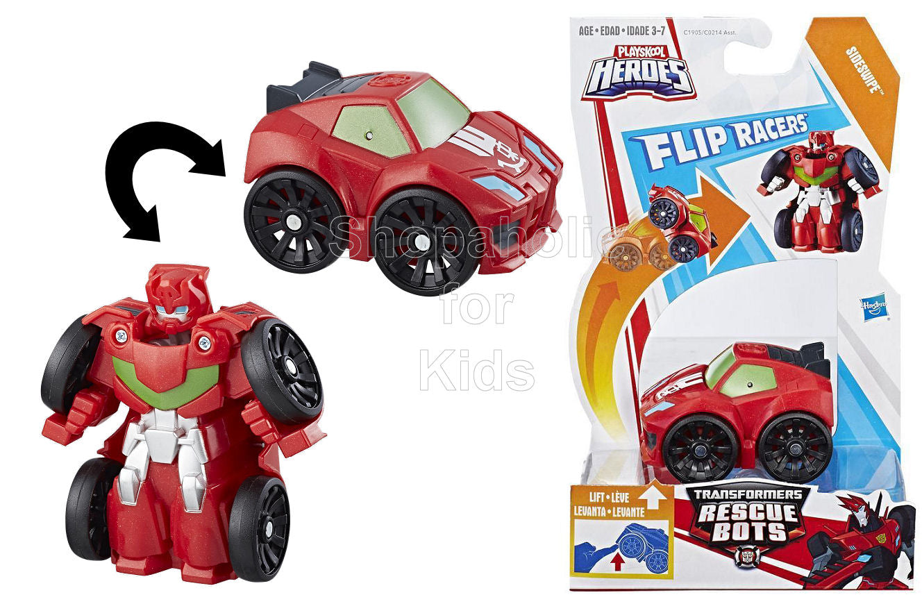 playskool heroes transformers rescue bots flip racers