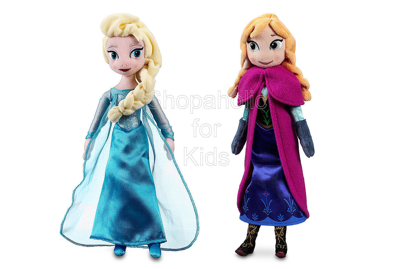 anna and elsa plush dolls