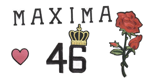 Maxima 46 jaar letter patches voorbeeld