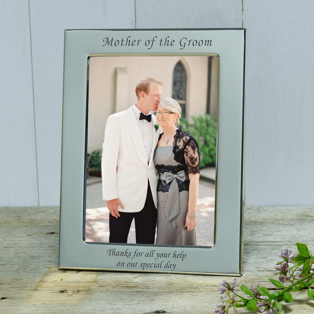 Groom Engraved Silver Photograph Frame 