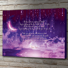 Load image into Gallery viewer, Landscape Art Canvas of lyrics from Take That, Rule The World
