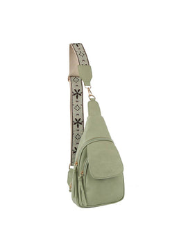 Sage Double Compartment Sling Bag