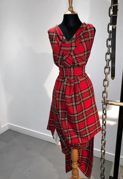 Blonde And Wise Red Tartan Poppy Dress | Unique Dresses 