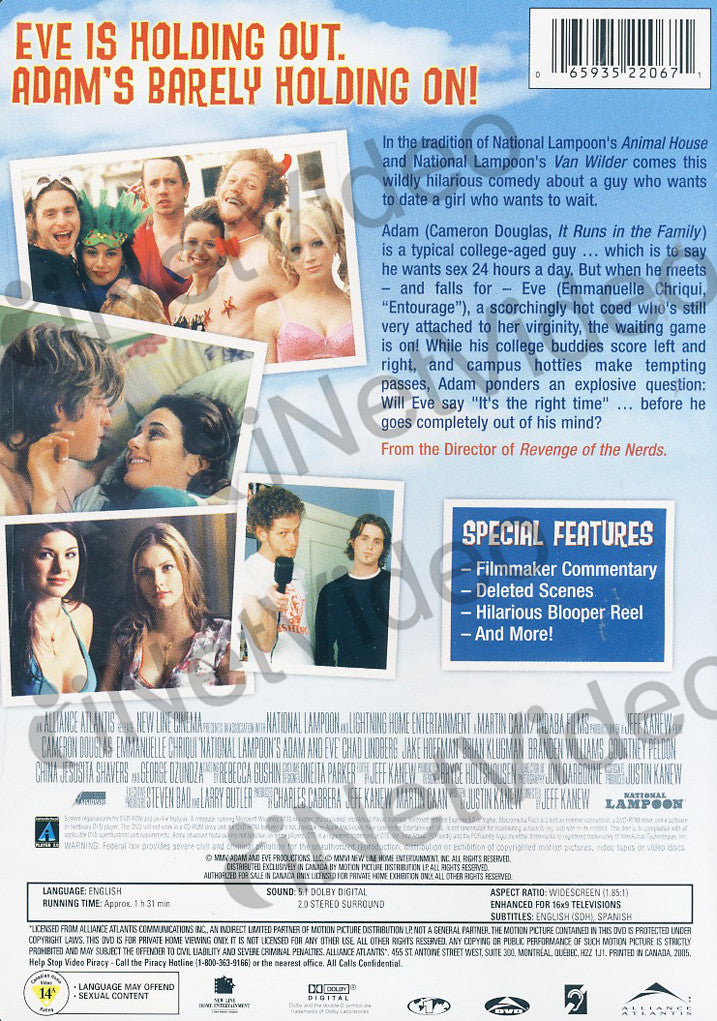 National Lampoons Adam And Eve On Dvd Movie 