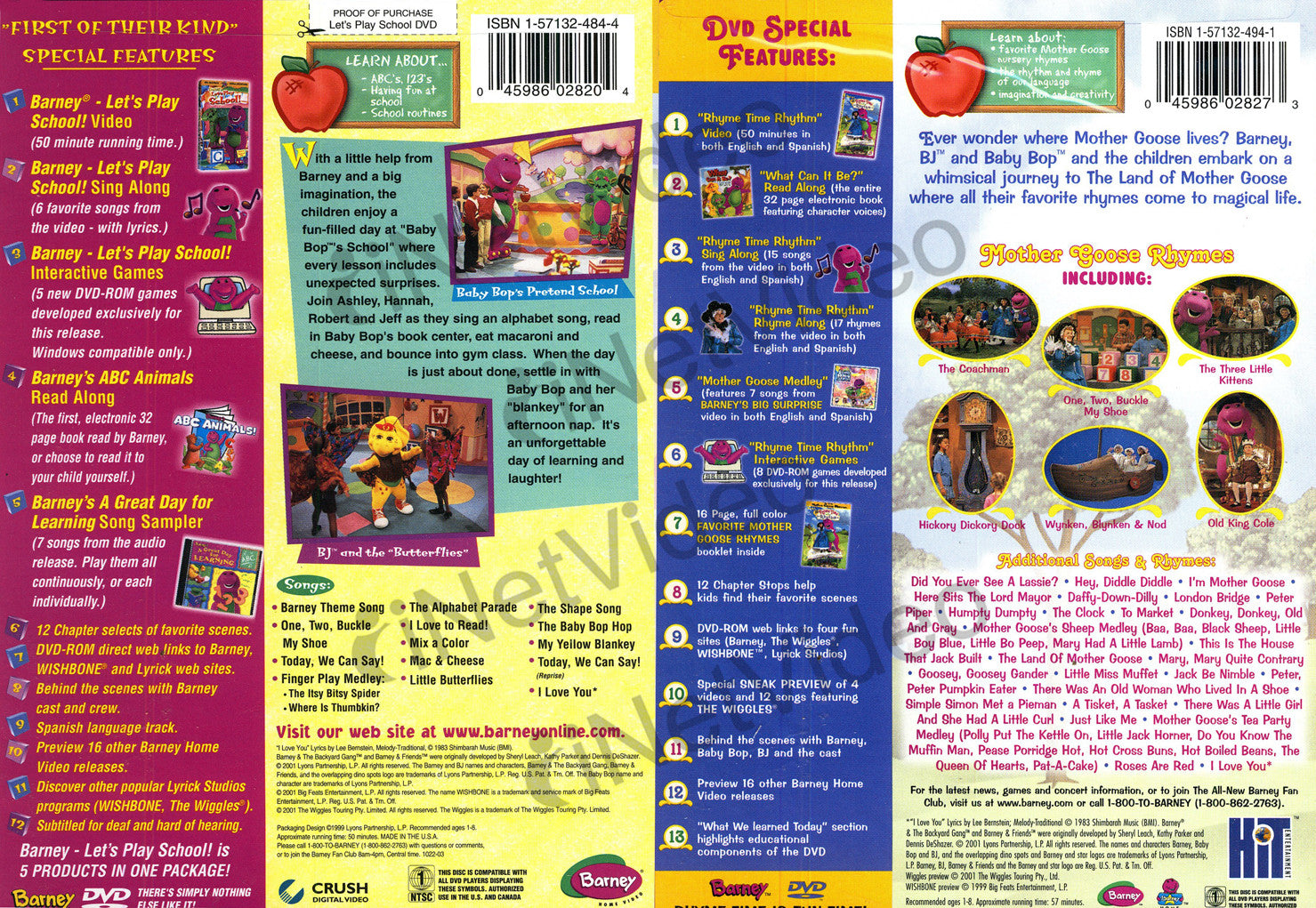 barney talent show dvd menu