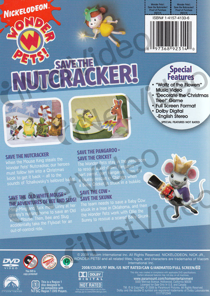 Wonder Pets Save The Nutcracker On Dvd Movie
