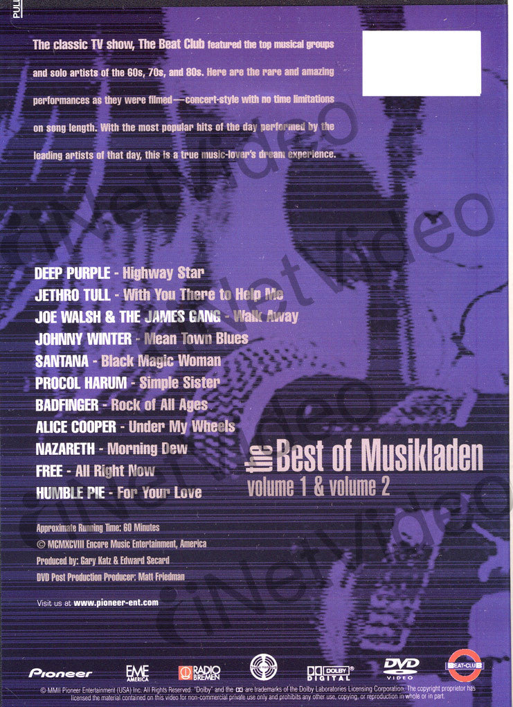 Best of Musikladen DVD