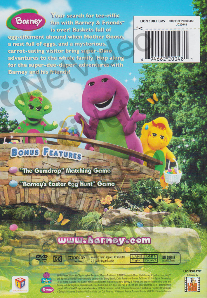 Barney: Egg-cellent Adventures on DVD Movie