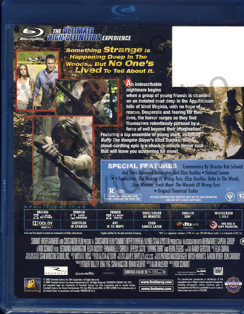 wrong turn 1 full movie in english