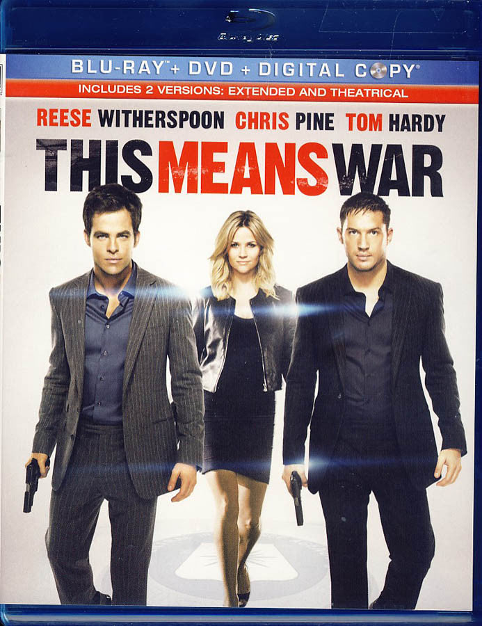 This Means War Blu Ray Dvd Digital Copy Blu Ray On Blu Ray Movie