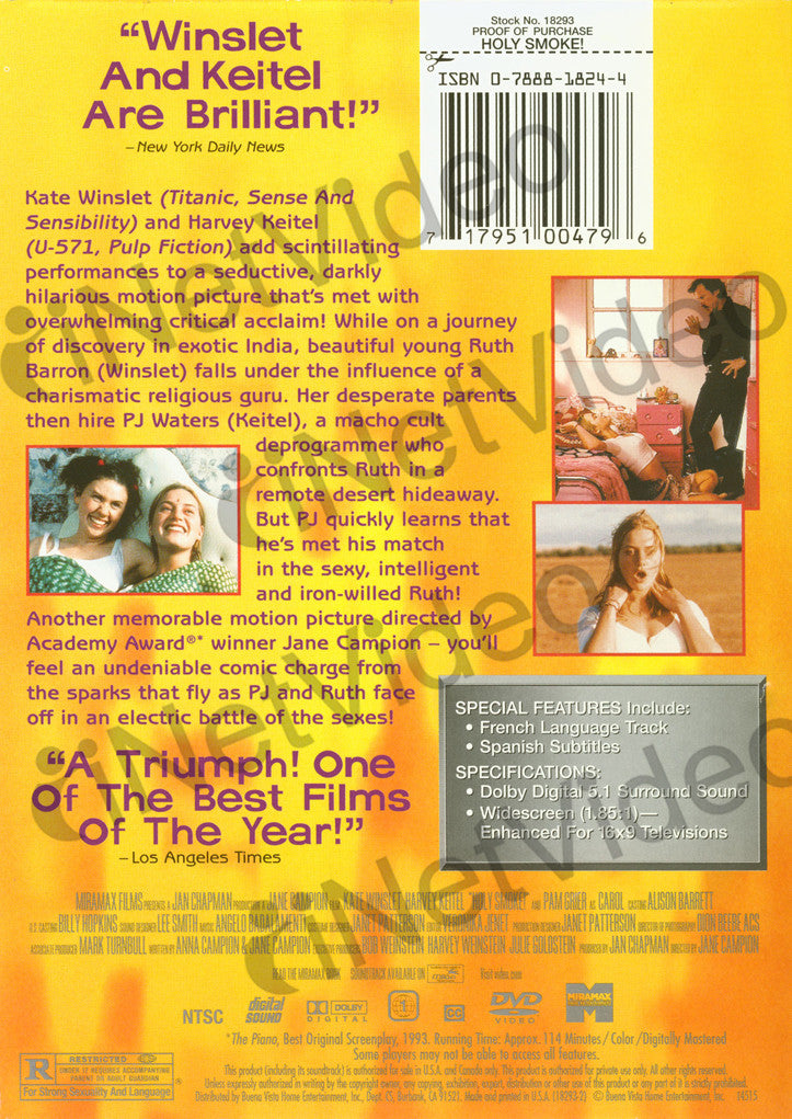 Holy Smoke! (Miramax) on DVD Movie