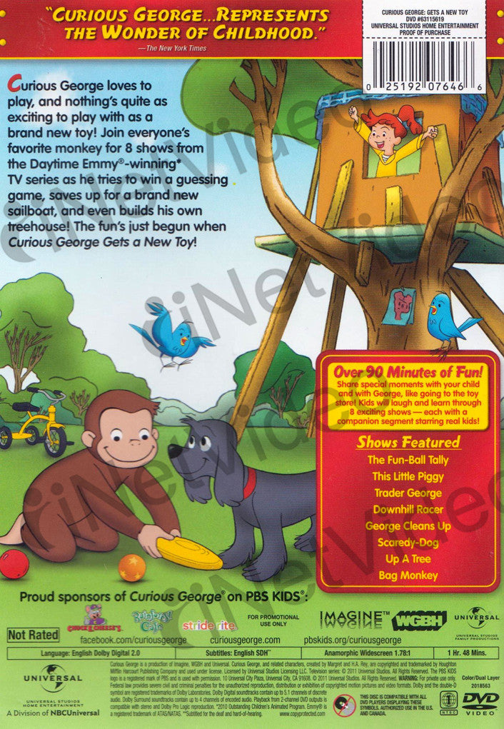 Curious George Gets A New Toy On Dvd Movie