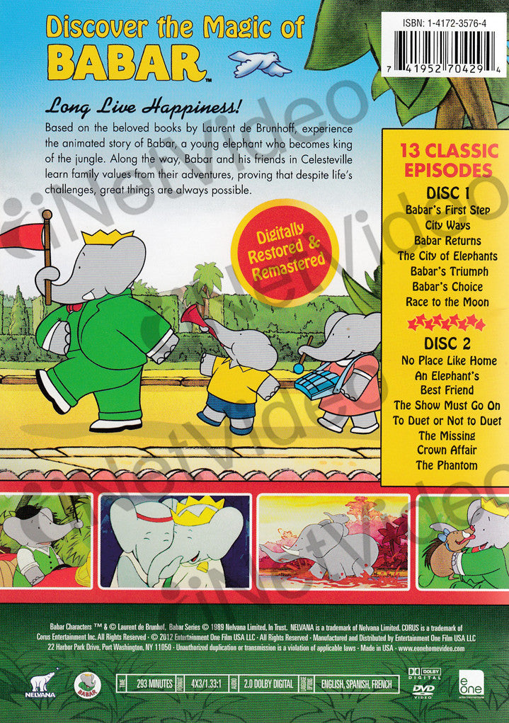 Babar The Classic Series The Complete First Season On