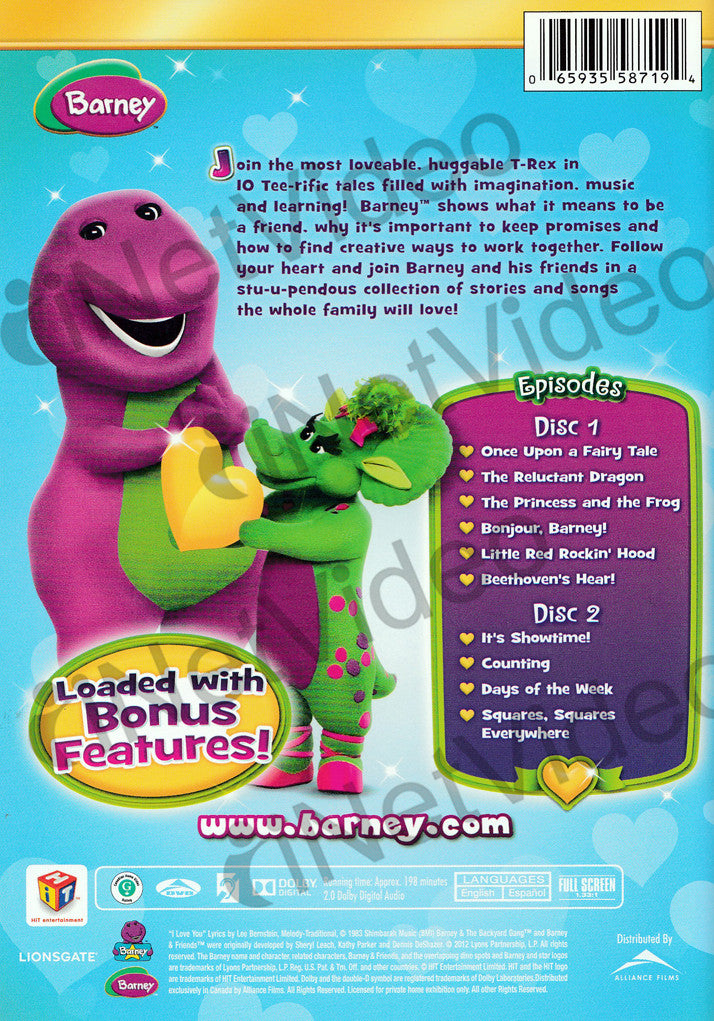 Barney: Most Loveable Moments on DVD Movie