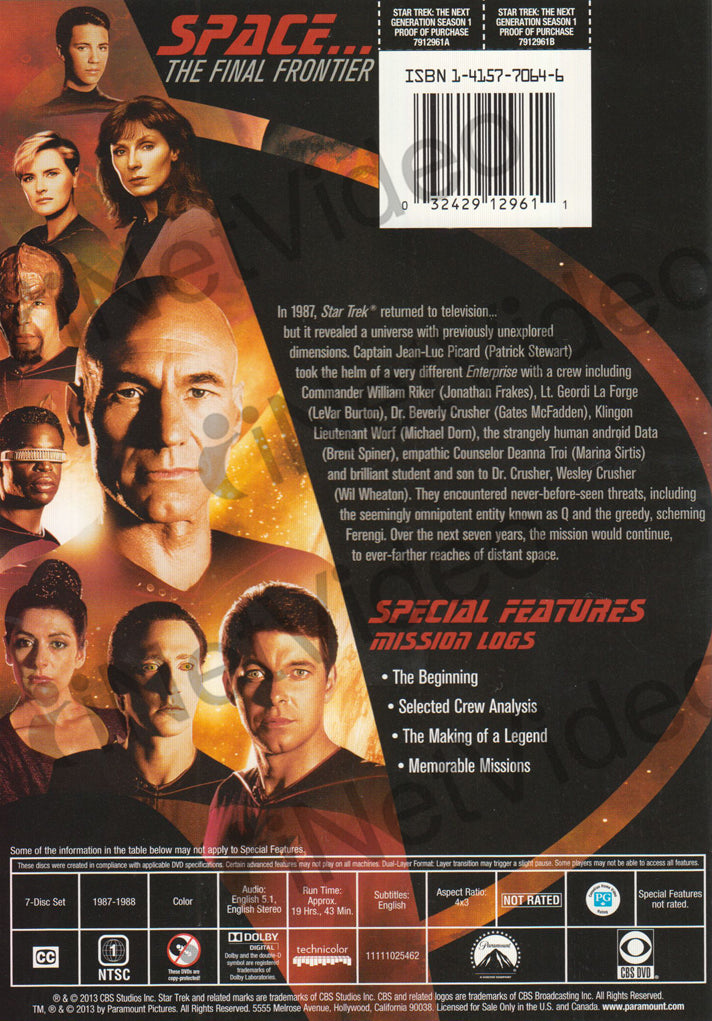 Star Trek: The Next Generation, Complete Seasons