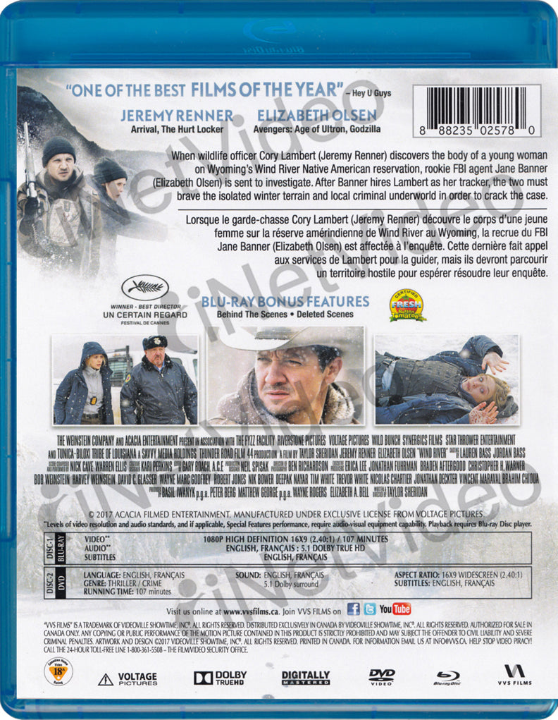 Wind River (Bilingual) (Blu-ray + DVD) (Blu-ray) on BLU-RAY Movie
