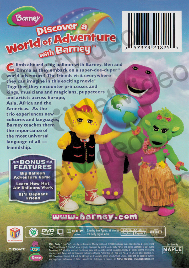 Big World Adventure The Movie Barney On Dvd Movie