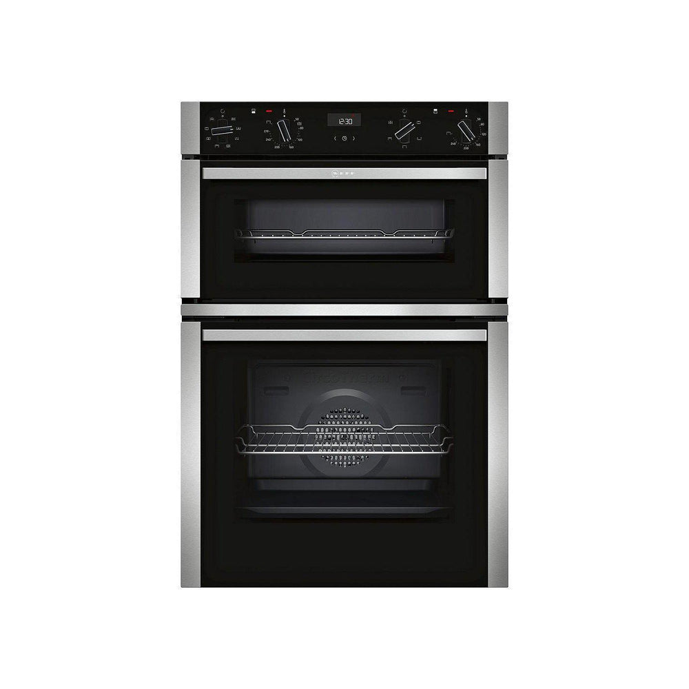 Neff U1ACE2HN0B BuiltIn Eye Level Double Oven, Stainless Steel