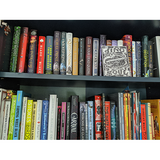 Bookshelf of inspirational authors and books