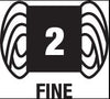 Craft Yarn Council #2 Fine Yarn Classification symbol