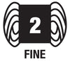 Craft Yarn Council category #2 'fine' symbol