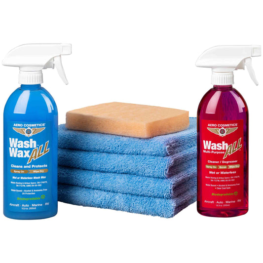 Waterless Car Wash Wax 144oz Kit - Waterless Wash Cleaner and Protectant