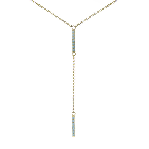 The Carli Lariat Necklace – Turquoise & Teepees