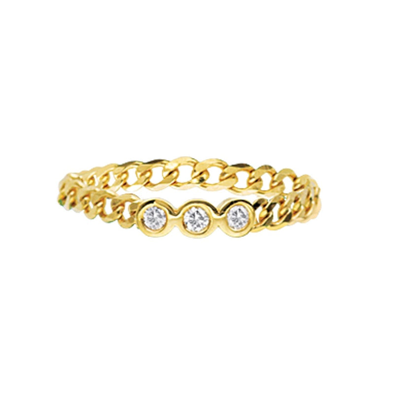 MINI INITIAL RING - Adam Marc Jewels - $50.00