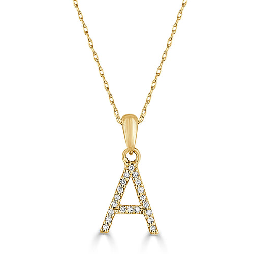 14K GOLD INITIAL NECKLACE